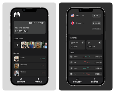 Calculator App. app black calculator dark figma mobile theme ui ux