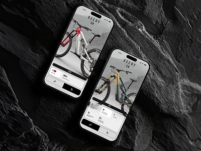 YT Industries Decoy SN Mobile App Exploration branding color concept cycling design mobile app saas size ui uiux ux