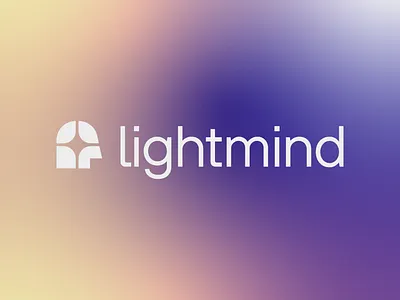 Lightmind clean creative design face human illustration logo logo design meditation mental health minimalist logo modern simple