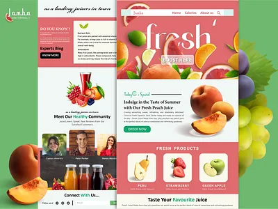 Prototype website for Jamba (Juices & smoothies) adobe illustrator branding design digital marketing graphic design illustration logo marketing mockup mockup design prototype prototype design typography ui ui design ui ux ux vector web design web development