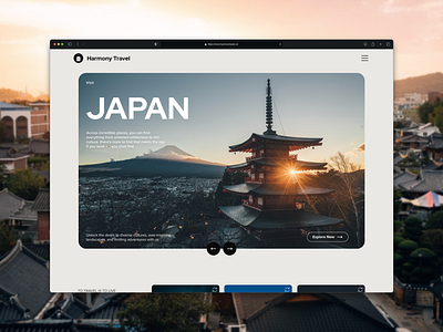 Harmony Travel - Web Design product design ui ui design ux design visual design webdesign website design