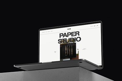 Paper Studio Architect Website design figma interior paper squarespace template ui uidesign ux design website