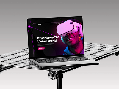 Virtual Reality - Daily UI Day 73/100 3d ai animation dailyui dailyui73 day73 design landingpage motion graphics uxisar uxisrat virtual virtualreality webapp