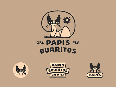 Breakfast Burrito Pop-Up branding breakfast burrito cat colorado florida hairless cat kitten mexican mexico naked cat orlando restaurant restaurant branding restaurant logo southwest southwestern sphynx cat texas texmex