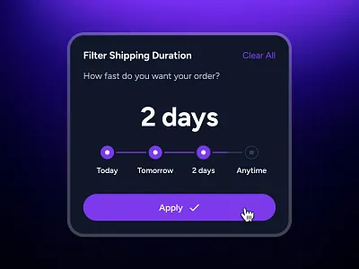 cognicart: AI Shopping & Ecommerce App - Filter Duration UIUX ai ecommerce app ai shopping app ai shopping assistant clean dark mode ui ecommerce ui ecommerce ui kit filter duration gradient minimal mobile app ui modern online shopping app progress step component purple shopping app shopping assistant shopping ui kit smart shopping app soft