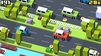 Crossy Road Gambling Game animation design ву