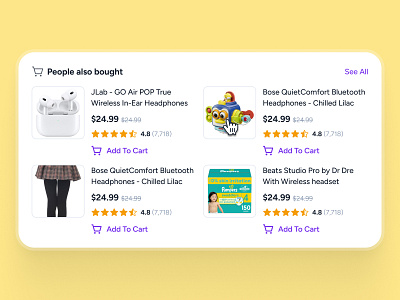 cognicart: AI Shopping & Ecommerce App - Product Suggestion UIUX ai ecommerce app ai shopping app ai shopping assistant clean ecommerce app ecommerce ui ecommerce ui kit marketplace app minimal modern online shopping app product card ui product layout ui product listing ui purple shopping app shopping assistant shopping ui kit smart shopping app soft