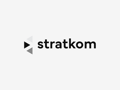 Stratkom brand brand identity logo