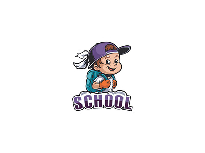 Cheerful School Mascot Logo backtoschool characterillustration colorfuldesign educationlogo funbranding graphicdesign illustration kidsbranding logo logodesign mascot mascotdesign motion graphics playfullogo schoollogo