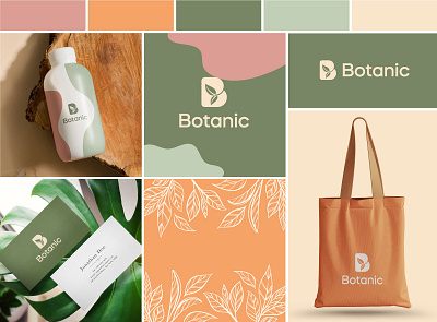 Botanic logo b logo b mark botanic branding custom logo design icon identity logo logo mark organic plant