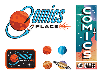 Space Assets astronaut boardgames branding constellations futuristic games jupiter logo design mars outerspace patch design planets rebranding rocket ship rocketship saturn signage space spaceage spaceship