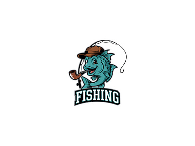 Fishing with Style: Logo Design brandidentity cartoonlogo creativelogo fishcharacter fishingcommunity fishinglogo illustration logodesign mascotdesign outdooradventure