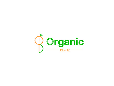 "Organic BlendZ" smoothie brand logo design | abstract logo abstract logo design brand identity design branding graphic design green logo green logo design logo design logo designer minimal logo minimal logo design minimalist logo minimalist logo design minimalist logodesigner modern logo modern logo design organic brand logo organic logo simple logo simple logo design