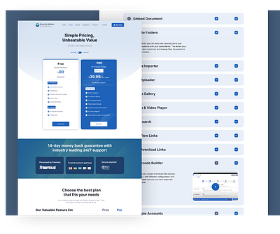 Landing UI Kit – Pricing Page clean design figma ui kit innerage landingpage minimal plan pricing pricing page pricing plan pricing section pricing table top design ui ui design user interface web web design web pricing website