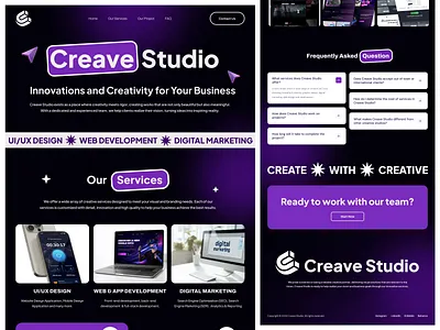 CREAVE STUDIO WEB DESIGN design graphic design studio ui ui web ui.color uidesignpatterns uisupply uiuxcenter uiuxdesign uixcollection ux uxdesignmastery visualdesign web