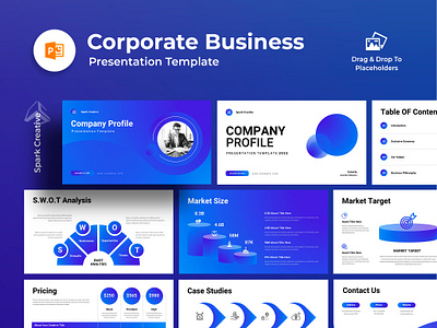 Corporate Business Presentation Template agency branding business business proposal clean company profile corporate profile crporate google slide graphic design infographic infographic presentation minimal minimalism modern pitch deck powerpoint presentation presentation design presentation template