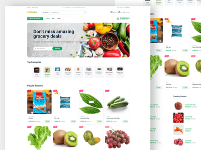 Online Store for Vegetables and Fruits app design graphic design ui ux