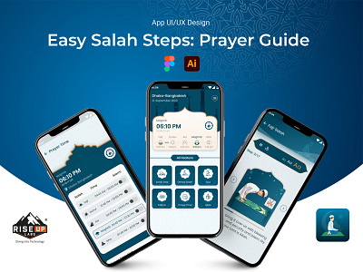 Easy Salah Steps: Prayer Guide graphic design prayer guide ui