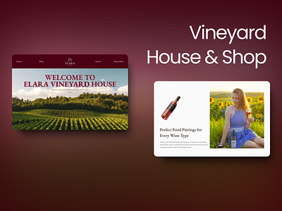 Elara Vineyard Website Design animation framer responsive ui ux vineyard web design website website design wine winery wireframe