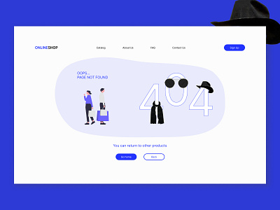Страница 404 магазина одежды 404 concept design ui веб сайт