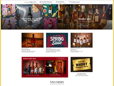 Whisky Exchange design website figma