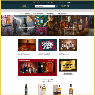 Whisky Exchange design website figma