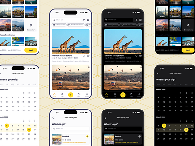 Mobile app for travel product app design design method mobile app personas ui user jounery ux wireframe