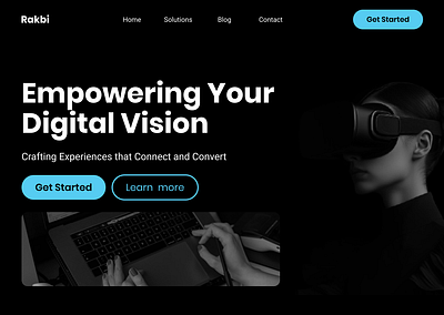 Digital presence online landing page design figma landing page ui ux webdesign website design