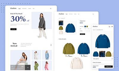 E-commerce website design - Fashion e commerce design ui website website design wireframe