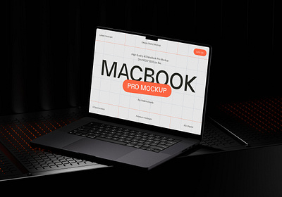 MacBook Pro Mockup apple apple device device mockup dynamic lighting laptop mockup macbook mockup macbook pro macbook pro mockup marketing materials mockup notebook mockup presentation product mokcup showcase ui ux website mockup