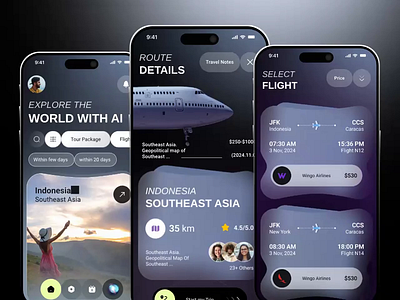 Ai travel app design ai app ai app design ai travel app design app app animation app design app designer app developer flight app flight app design mobile app modern app tour app tourist app travel app ui animation ui designer