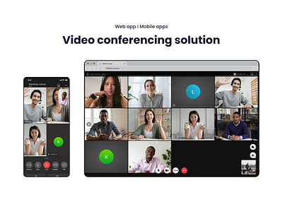 App design - video conferencing solution android app design ios mobile app prototype ui user jounery ux web app wireframe