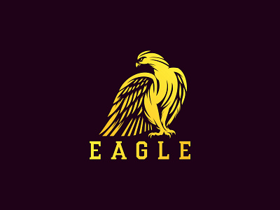 Eagle Logo agency brinding logo eagle eagle bird logo eagle for sale emblem exclusive financial identity gold golden luxurious luxury nails real estate reliability template vector winery wing wings