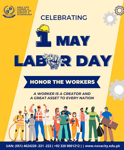 Labor Day Poster 3d animation branding graphic design logo motion graphics