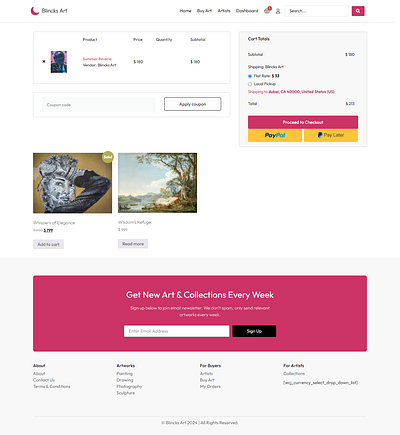 Cart Page Template blincks cart page cart page template design elementor template ui ux web design web design agency web development website design website template woocommerce cart page woocommerce cart page template wordpress