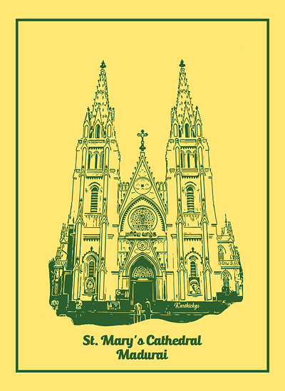 St. Mary's Church design graphic design ill illustration karthick studios