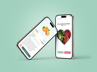 Groceriteria- A Grocery App Design animation graphic design ui