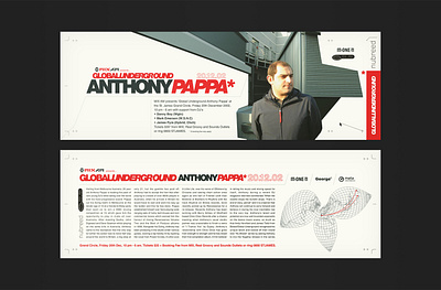 Anthony Pappa Flyer for MixAm and GU. 3d branding entertainment design flyer design graphic design logo perspecitve design