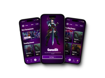 GameBit: A Game UI figma game gamedesign gameui popular trending uiux