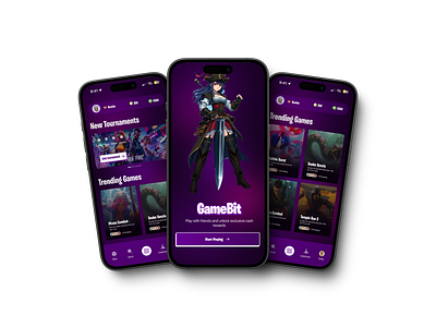 GameBit: A Game UI figma game gamedesign gameui popular trending uiux