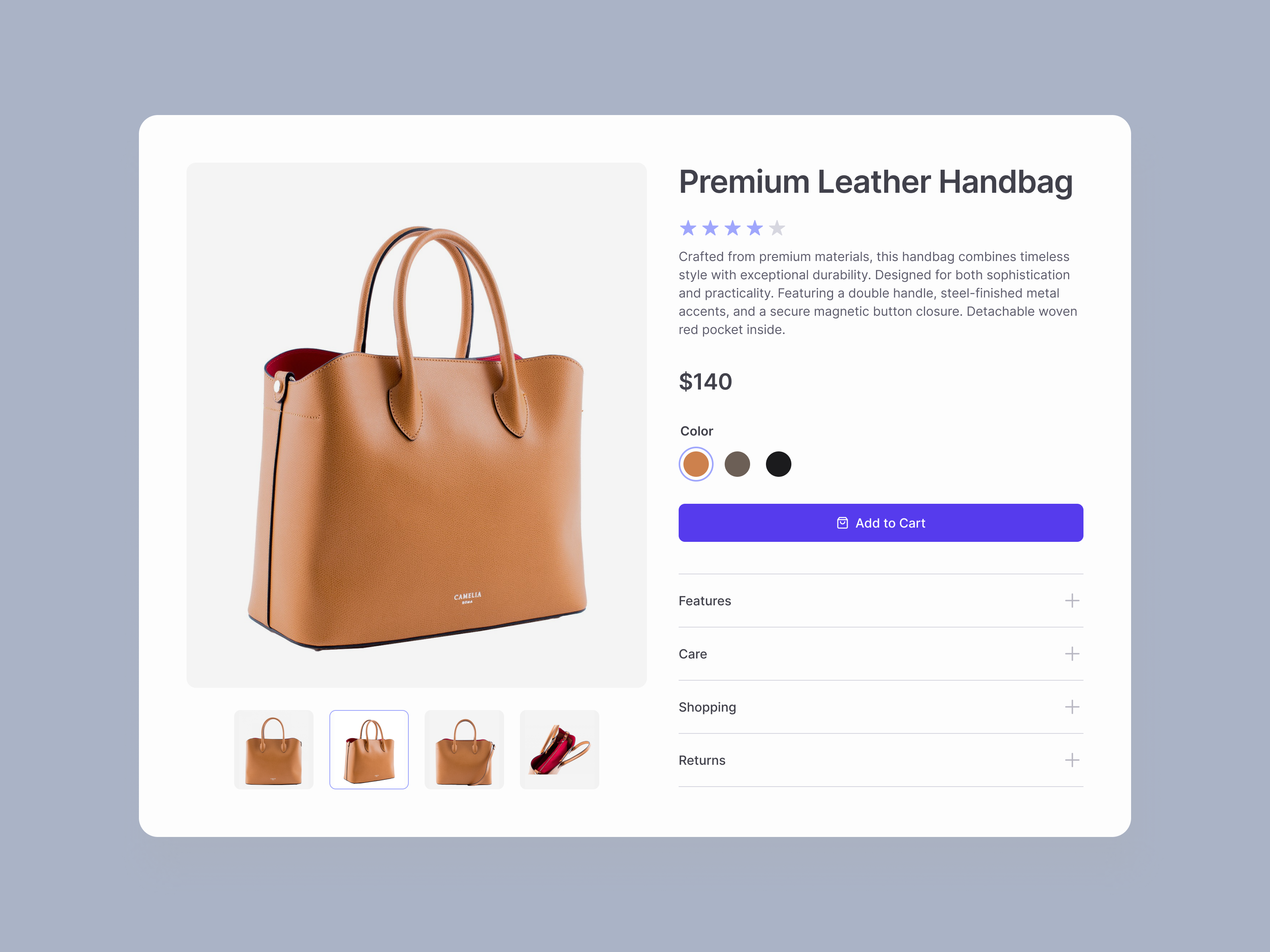 Example of UX/UI Design