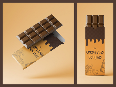 🌟 Cocoa Bliss Delight branding design graphic design illustration logo typography