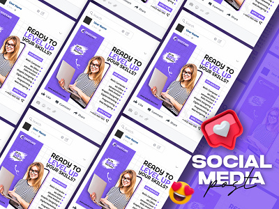 Social media ads design ads design banner banner ads branding design education education post design facebook ads facebook post google ad banner google ads graphic design illustration instagram post learning mobile social media ads design social media post university web design