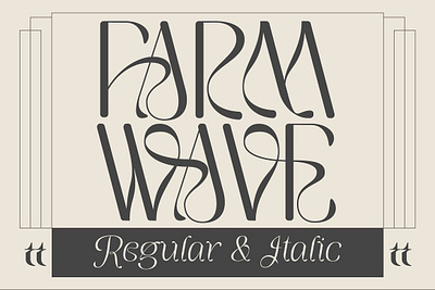 Farm Wave Regular & Italic bold font carnaval font child friendly font display font elegant font fonts food font logo font luxury font modern font retro font serif font vintage font wedding font