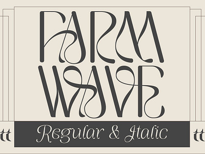 Farm Wave Regular & Italic bold font carnaval font child friendly font display font elegant font fonts food font logo font luxury font modern font retro font serif font vintage font wedding font