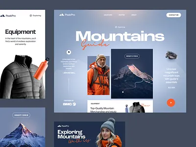 Landing Page for a Travel Brand ✦ PeakPro landing landing design landing page landing page design landing ui landing ux