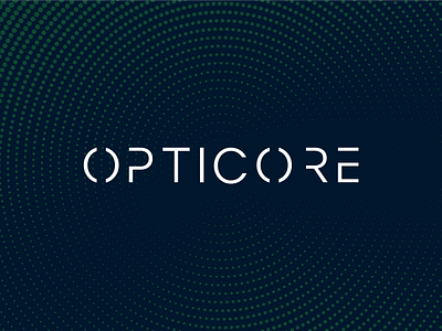 OPTICORE wordmark logo branding logo typography