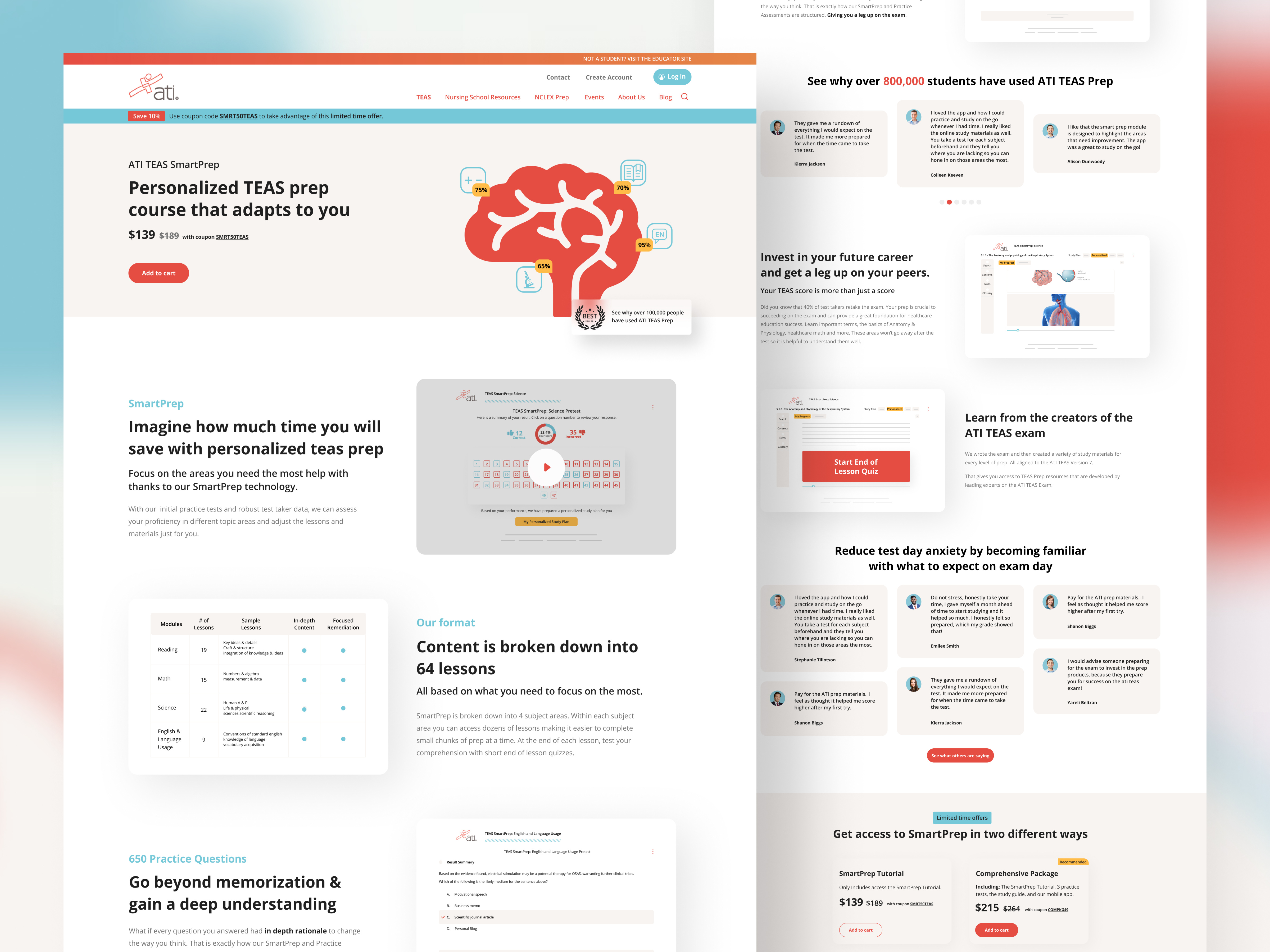 Example of Website Redesign / Web Design (10 Pages)