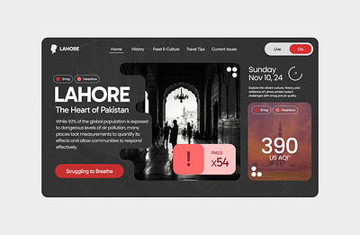 Lahore city graphic design lahore pakistan smog ui ux website design