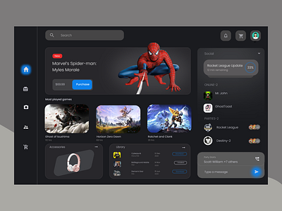 Level Up Your Game: Immersive Landing Page Design ui